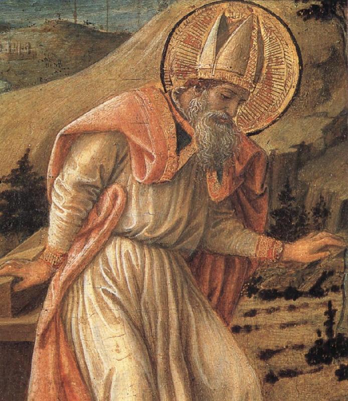 Fra Filippo Lippi St Augustine's Vistion of the Christ Norge oil painting art